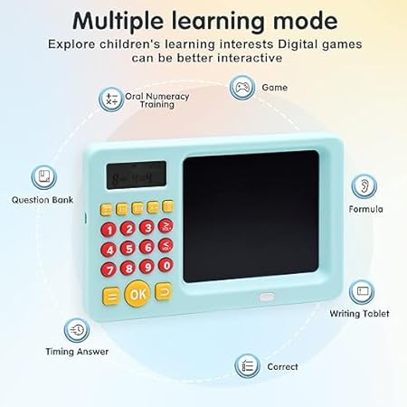 2-in-1 Kids LCD Drawing Tablet + Calculator – Educational Learning Toy