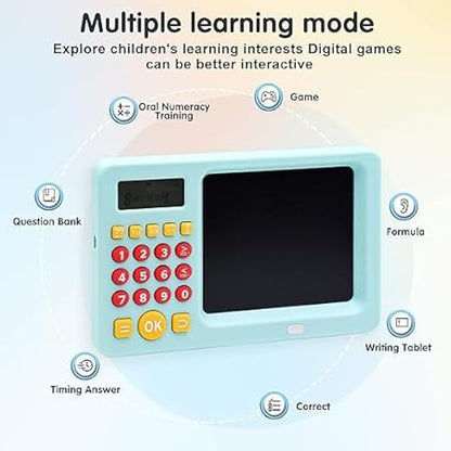 2-in-1 Kids LCD Drawing Tablet + Calculator – Educational Learning Toy
