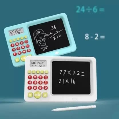 2-in-1 Kids LCD Drawing Tablet + Calculator – Educational Learning Toy